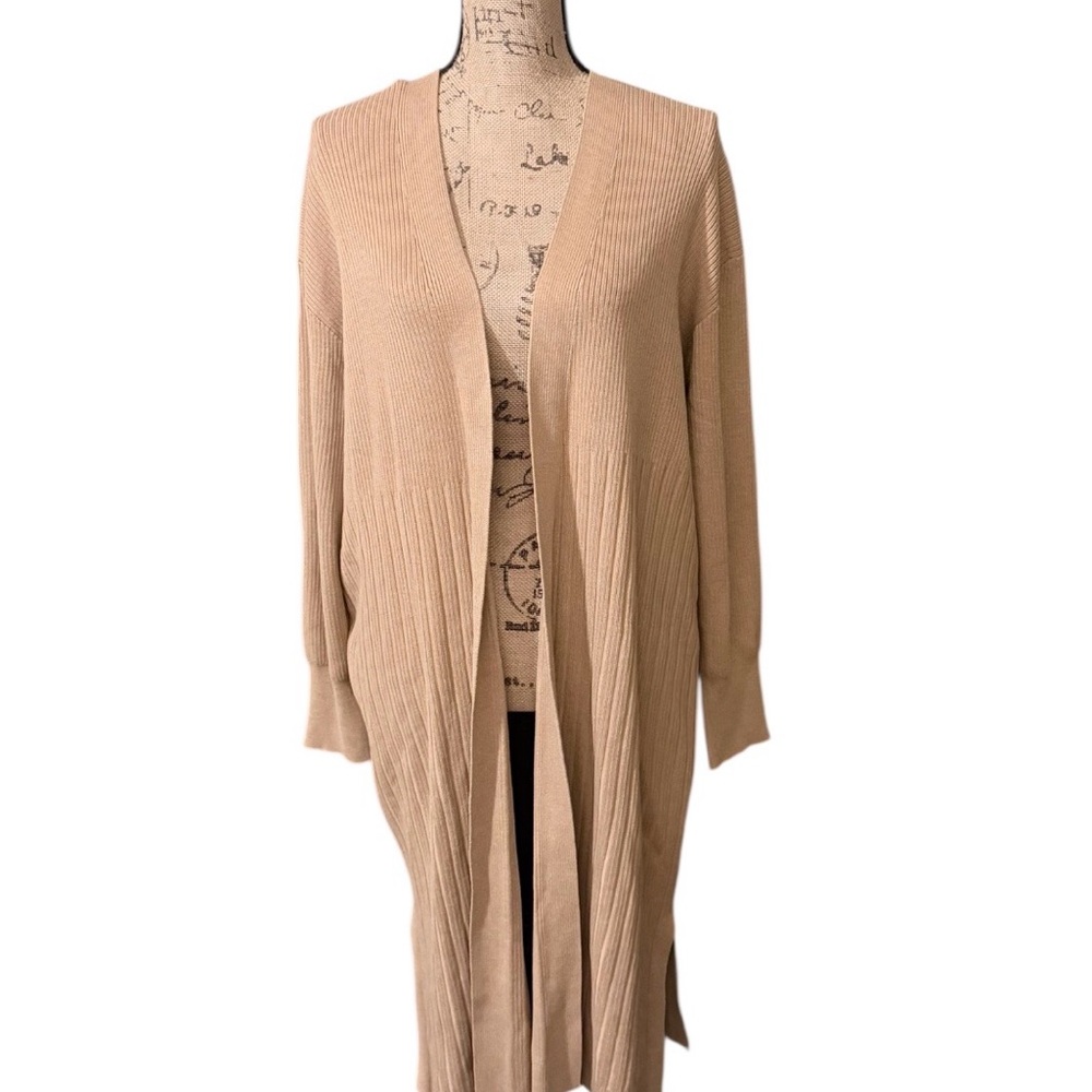 Terra & Sky Tan Women's Duster Cardigan